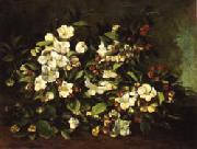 Gustave Courbet Apple Tree Branch in Flower oil on canvas